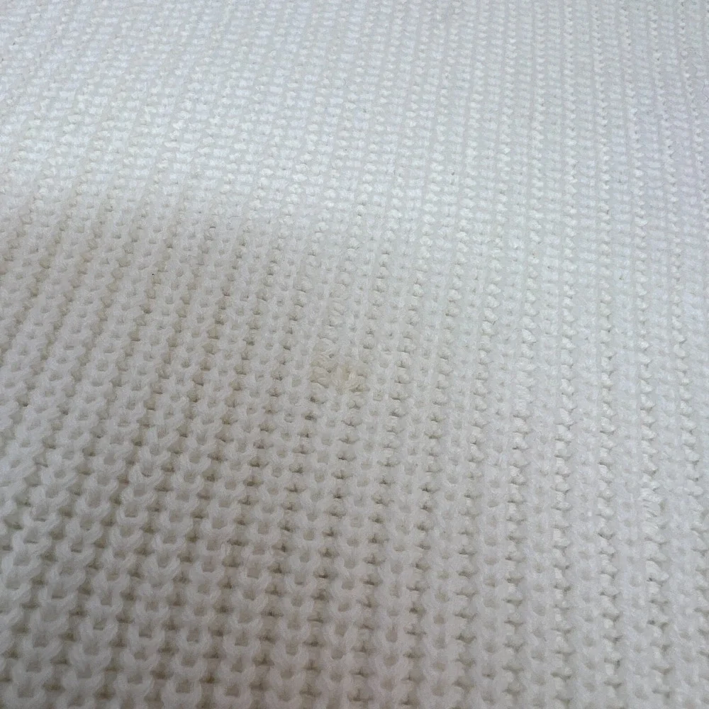 Fate Cream Knit Patchwork Bubble Sleeve Pullover Sweater Size Small NEW - Picture 12 of 16